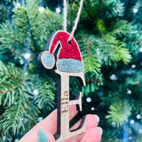 Load image into Gallery viewer, Elf ‘Initial’ Christmas Tree Decoration craft product