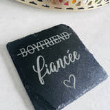 Load image into Gallery viewer, Fiancée - Slate Coaster craft product