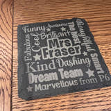 Load image into Gallery viewer, Teachers Slate Coaster craft product