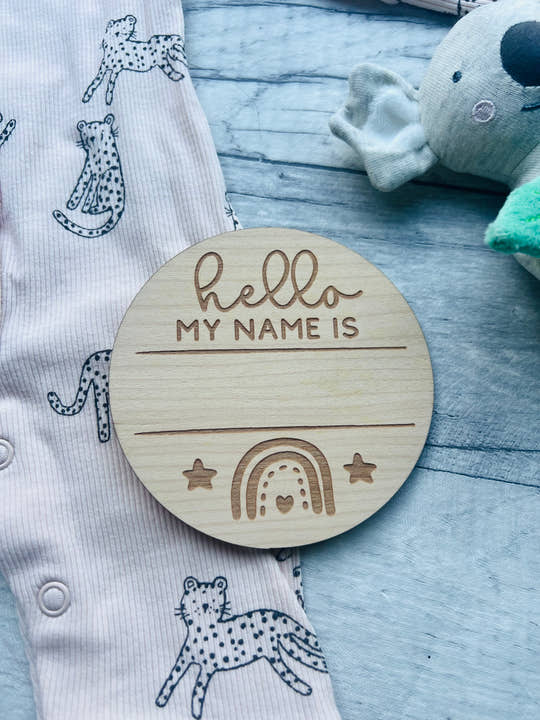 Baby Milestone Discs - Rainbow craft product