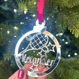 Load image into Gallery viewer, Tennis - 'Any Name' Christmas Tree Decoration craft product