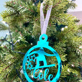 Load image into Gallery viewer, Snowboarder - 'Any Name' Christmas Tree Decoration craft product