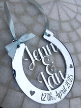 Load image into Gallery viewer, Silver Lucky Wedding Day Horse Shoe
