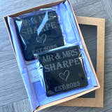 Load image into Gallery viewer, Mr & Mrs Slate Coasters craft product