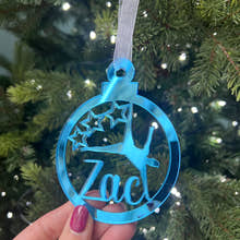 Load image into Gallery viewer, Gymnast - 'Any Name' Christmas Tree Decoration craft product