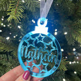 Load image into Gallery viewer, Stars - 'Any Name' Christmas Tree Decoration craft product