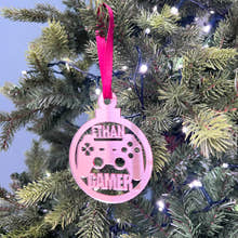 Load image into Gallery viewer, Gamer - 'Any Name' Christmas Tree Decoration craft product