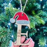 Load image into Gallery viewer, Elf ‘Initial’ Christmas Tree Decoration craft product