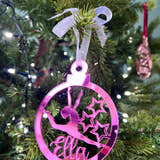 Load image into Gallery viewer, Gymnast - 'Any Name' Christmas Tree Decoration craft product