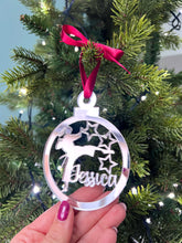 Load image into Gallery viewer, Karate Girl - 'Any Name' Christmas Tree Decoration