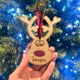Load image into Gallery viewer, Reindeer Tree Decoration craft product