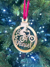 Load image into Gallery viewer, BMX 'Any Name' Christmas Tree Decoration