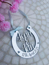 Load image into Gallery viewer, Silver Lucky Wedding Day Horse Shoe