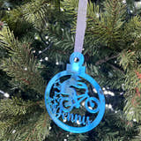 Load image into Gallery viewer, BMX 'Any Name' Christmas Tree Decoration craft product