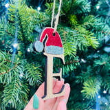 Load image into Gallery viewer, Elf ‘Initial’ Christmas Tree Decoration craft product