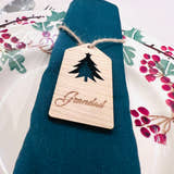 Load image into Gallery viewer, Christmas Tree Name Place Table Settings craft product
