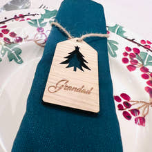Load image into Gallery viewer, Christmas Tree Name Place Table Settings craft product