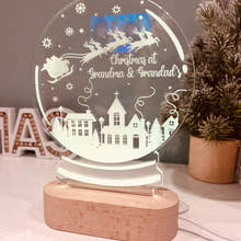 Load image into Gallery viewer, Christmas LED Light up Snowglobe - personalised craft product