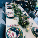 Load image into Gallery viewer, Christmas dinner table setting