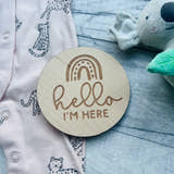 Load image into Gallery viewer, Baby Milestone Discs - Rainbow craft product