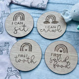 Load image into Gallery viewer, Baby Milestone Discs - Rainbow craft product