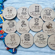 Load image into Gallery viewer, Baby Milestone Discs - Jungle craft product