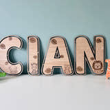 Load image into Gallery viewer, Jungle Themed Wall Letters craft product