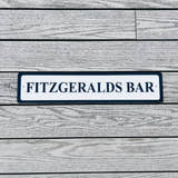 Load image into Gallery viewer, Personalised bar name sign mounted on outdoor wall, perfect for home bar, man cave, or garden pub decor