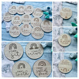 Load image into Gallery viewer, Baby Milestone Discs - Rainbow craft product