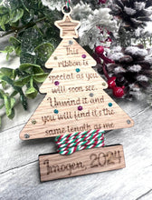 Load image into Gallery viewer, Sparkle 'Measure me' Christmas Tree Decoration