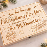 Load image into Gallery viewer, Family Wooden Christmas Eve Box