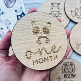 Load image into Gallery viewer, One Month Baby Milestone disc