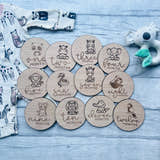 Load image into Gallery viewer, Set of 12 Bay Milestone Discs