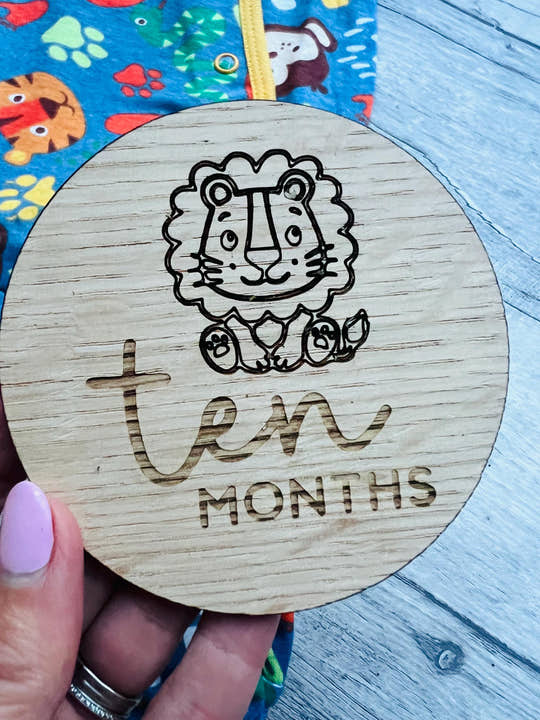 Ten Month baby milestone disc