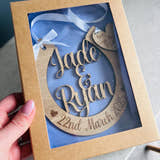 Load image into Gallery viewer, Personalised Wedding Horseshoe Keepsake – Lucky Charm for the Bride