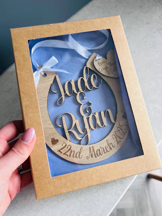 Personalised Wedding Horseshoe Keepsake – Lucky Charm for the Bride