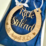 Load image into Gallery viewer, Personalised Wedding Horseshoe Keepsake – Lucky Charm for the Bride