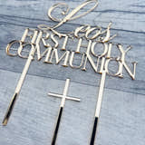Load image into Gallery viewer, Personalised First Holy Communion Cake Topper