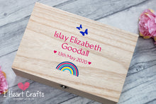 Load image into Gallery viewer, Woodland Hinged Wooden Memory Box
