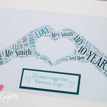 Load image into Gallery viewer, Celebration Word Art Print - Print Only or Framed