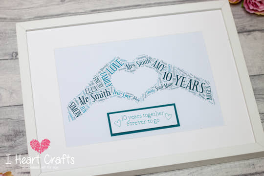 Celebration Word Art Print - Print Only or Framed