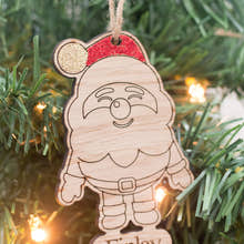 Load image into Gallery viewer, Personalised SANTA Christmas Tree Decoration craft product