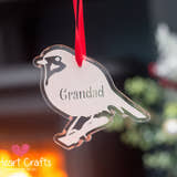 Load image into Gallery viewer, Robin In Memory Personalised Tree Decoration craft product