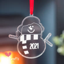 Load image into Gallery viewer, Snowman Christmas Tree Decoration craft product