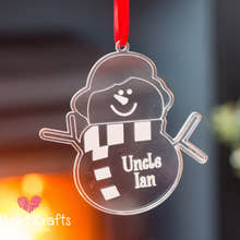 Load image into Gallery viewer, Snowman Christmas Tree Decoration craft product