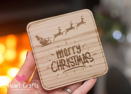Merry Christmas Coaster craft product