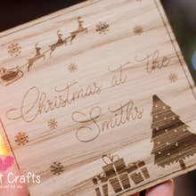 Load image into Gallery viewer, Personalised Christmas Coaster - Any Name craft product