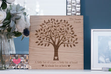 Load image into Gallery viewer, Wooden Personalised Family Tree Plaque
