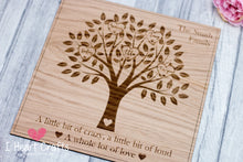 Load image into Gallery viewer, Wooden Personalised Family Tree Plaque