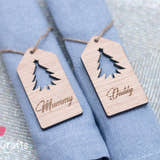 Load image into Gallery viewer, Christmas Tree Name Place Table Settings craft product